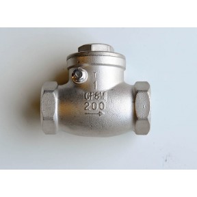 Stainless steel swing check valve screwed bsp fig 965